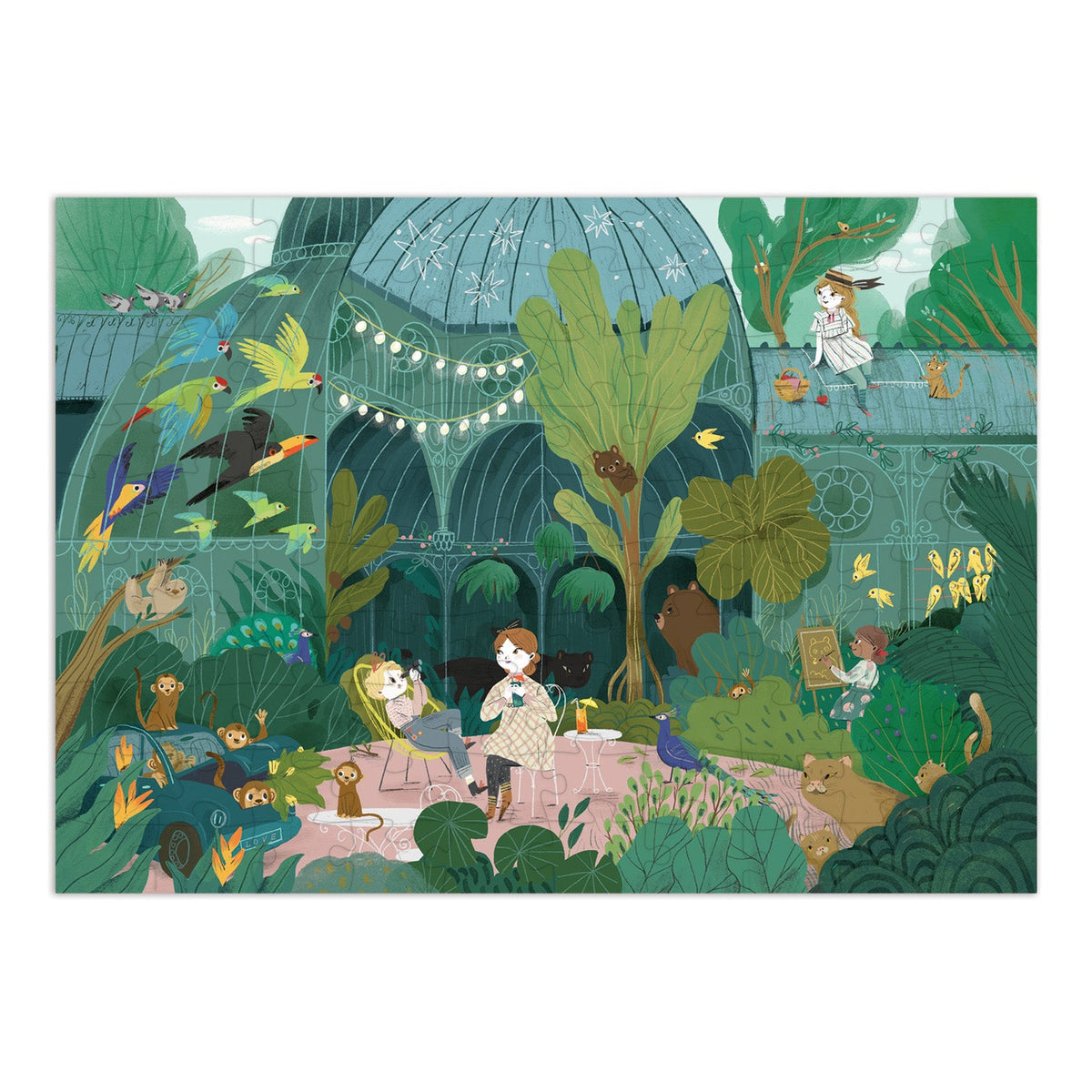 Les Parisiennes In The The Garden Of Plants Puzzle 100 Pieces By Moulin Roty