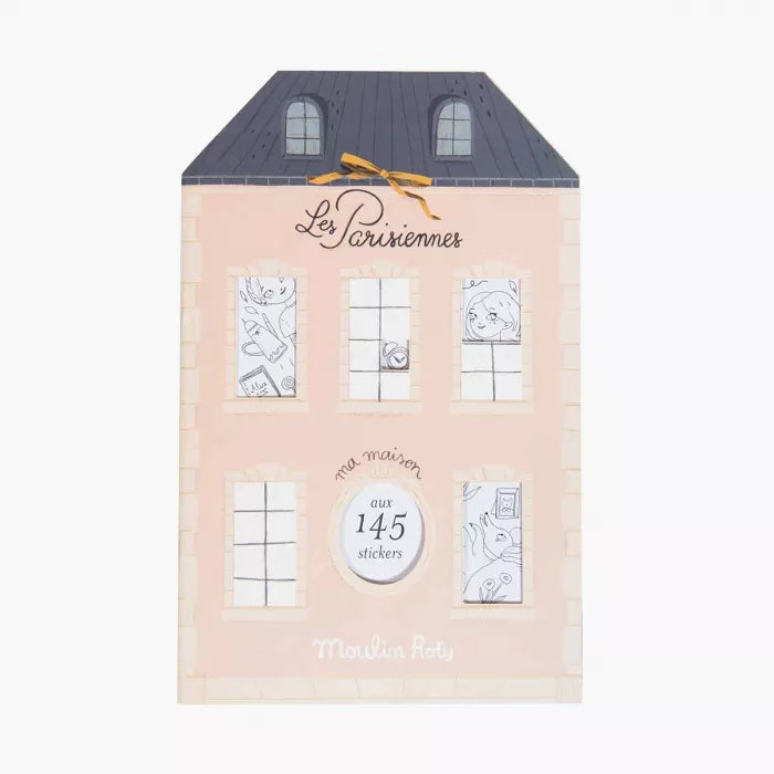 Les Pariesiennes Colouring Book With 145 Stickers - By Moulin Roty