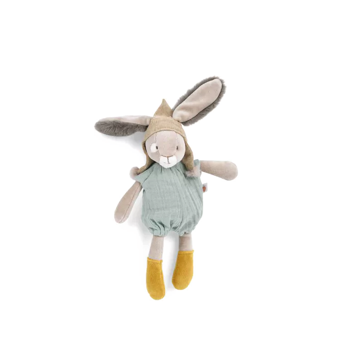 Small Sage Rabbit Soft Toy By Moulin Roty - Trois Petits Lapins