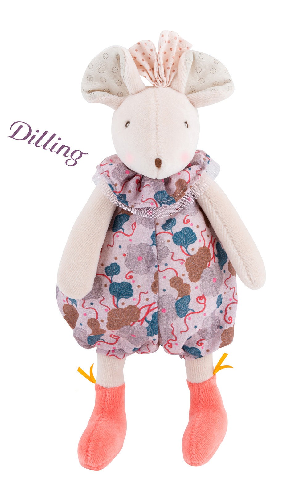  Il Etait Pink Mouse Rattle By Moulin Roty
