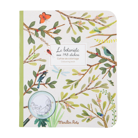  Le Botaniste Colouring Book With 145 Stickers - By Moulin Roty