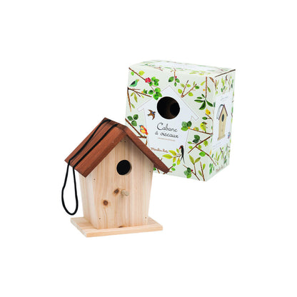  Wooden Bird House By Moulin Roty