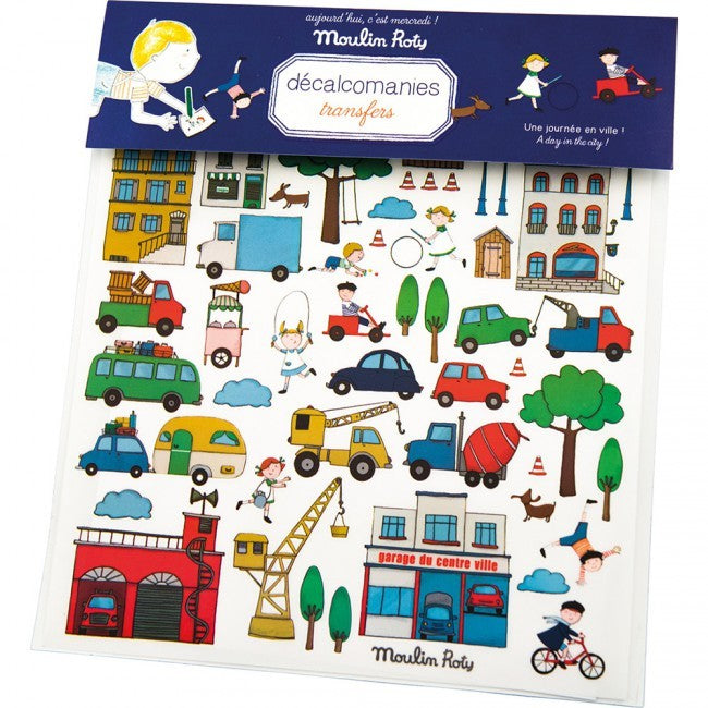  A Day At The City Transfers/ Decals- By Moulin Roty