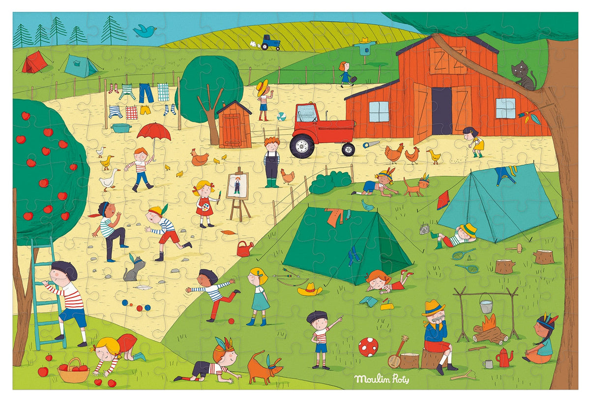  Aujourd’hui C’est Mercredi – “In The Country” Puzzle (150 Pc) By Moulin Roty
