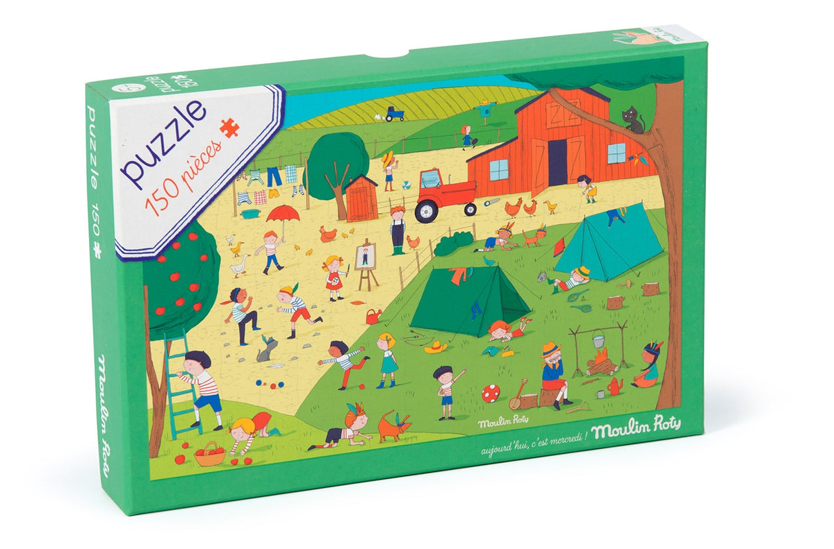  Aujourd’hui C’est Mercredi – “In The Country” Puzzle (150 Pc) By Moulin Roty
