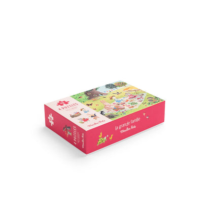 Moulin Roty La Grande Famille 4 Seasons Mini Puzzles (12 Pieces)