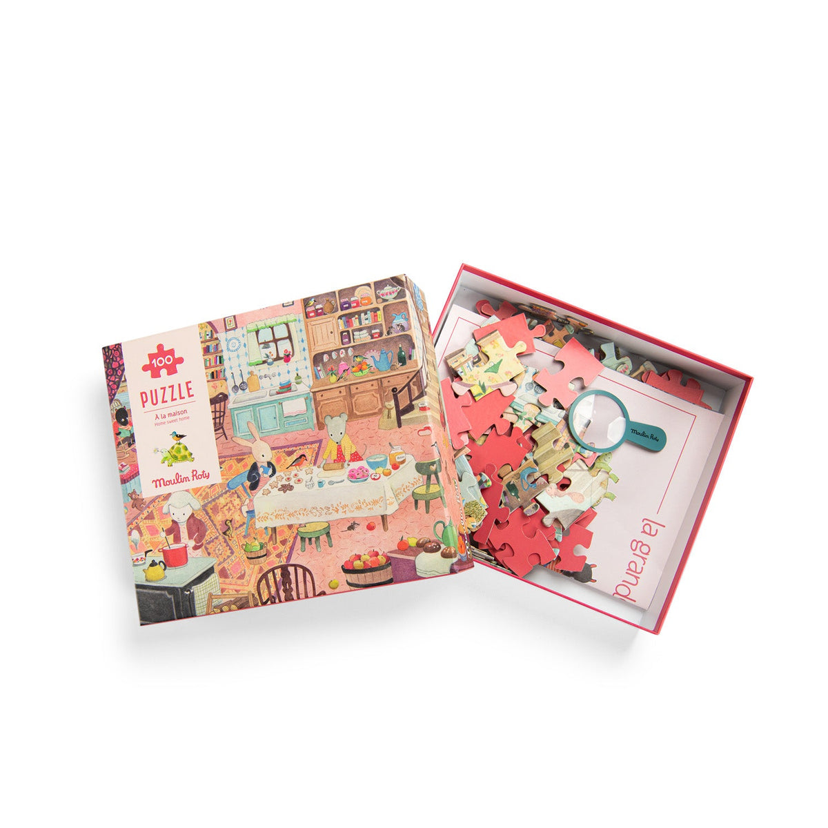 Moulin Roty La Grande Famille Puzzle - A La Maison (100 Pieces)