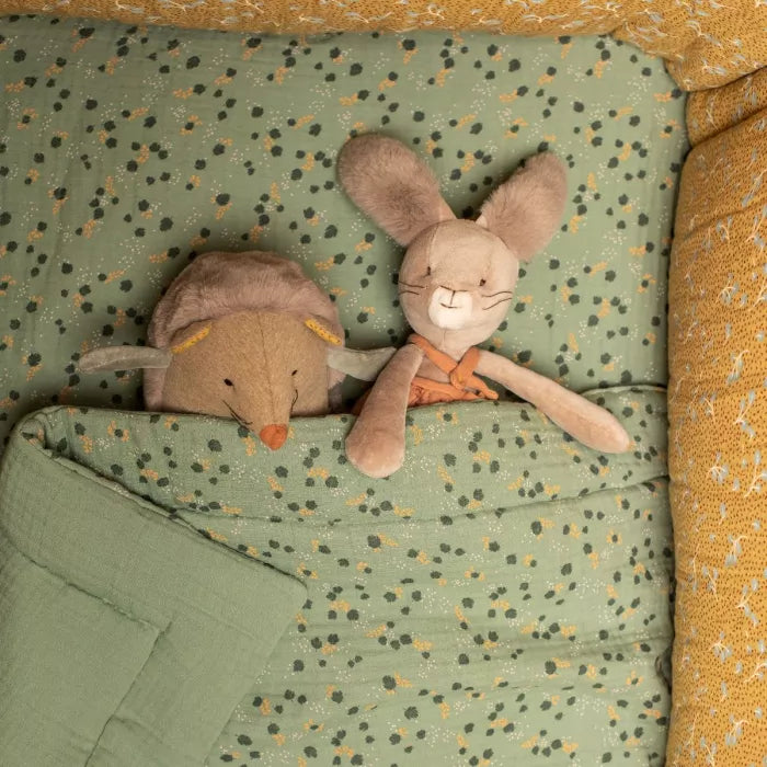  Large Ochre Rabbit Soft Toy By Moulin Roty - Trois Petits Lapins
