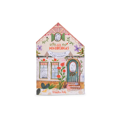 Moulin Roty Les Minouchkas Colouring + Sticker Book (150 Stickers)