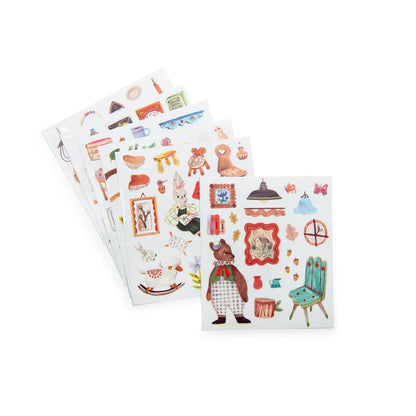 Moulin Roty Les Minouchkas Colouring + Sticker Book (150 Stickers)