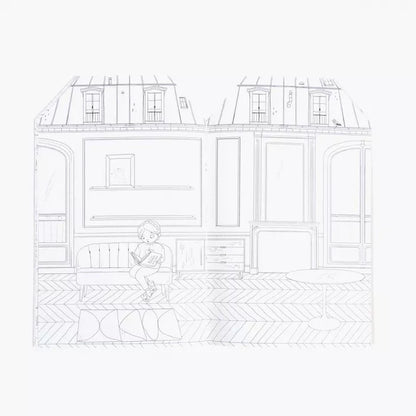  Les Pariesiennes Colouring Book With 145 Stickers - By Moulin Roty
