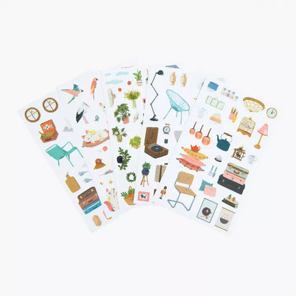  Les Pariesiennes Colouring Book With 145 Stickers - By Moulin Roty