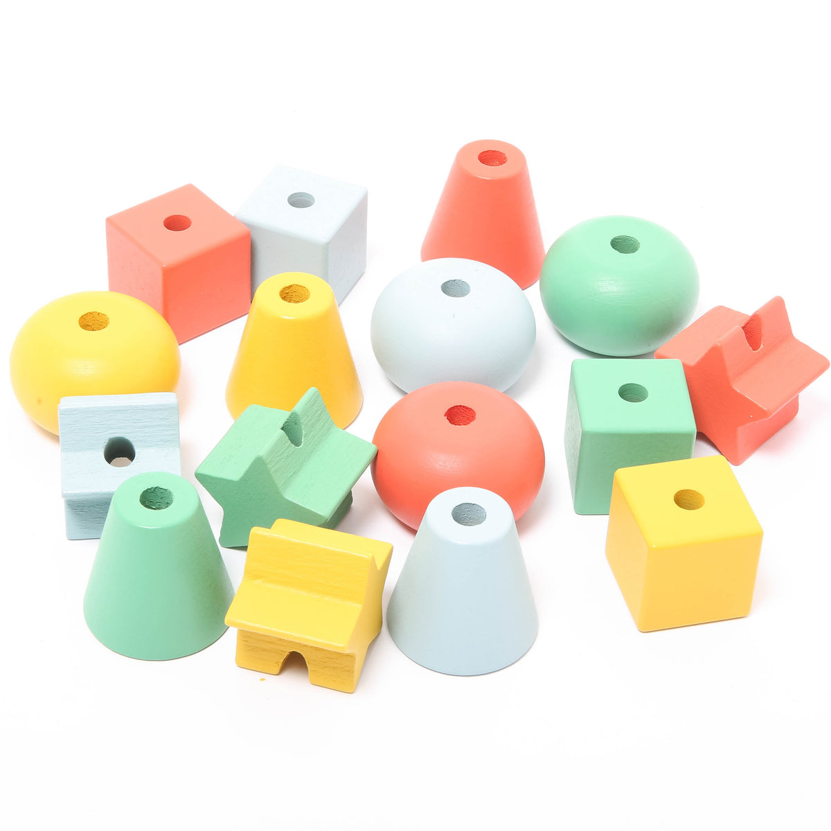Moulin Roty Wooden Lacing Beads
