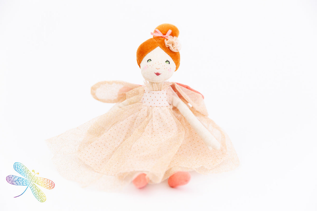  Moulin Roty Once Upon A Time - Little Pink Rose Fairy Doll