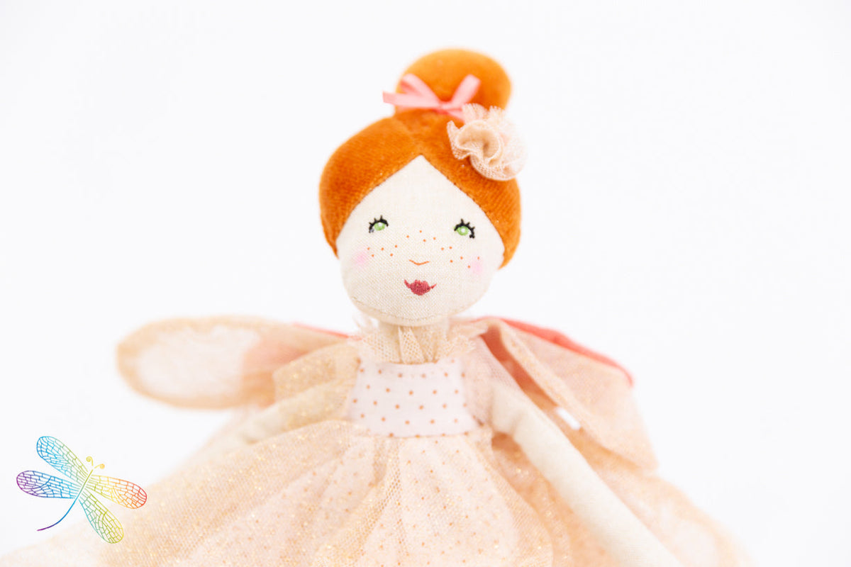  Moulin Roty Once Upon A Time - Little Pink Rose Fairy Doll