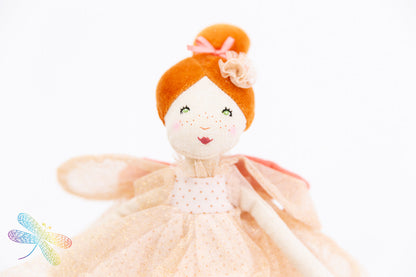  Moulin Roty Once Upon A Time - Little Pink Rose Fairy Doll