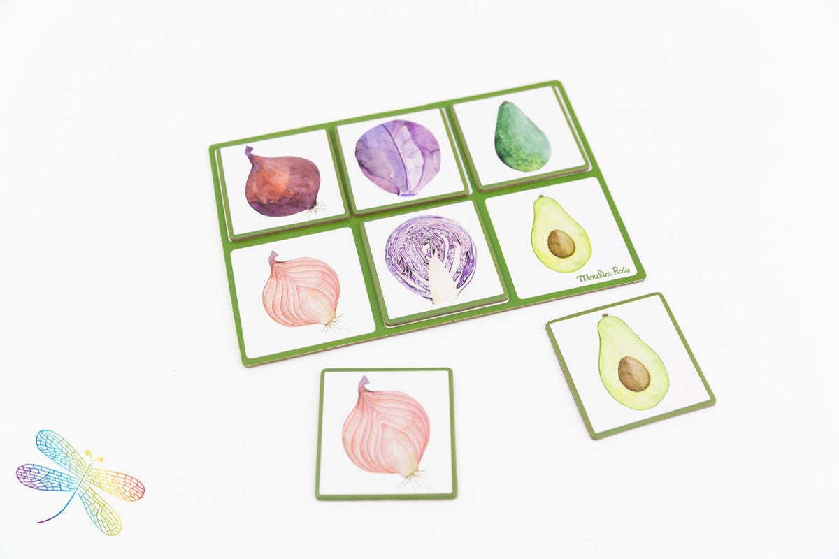  Vegetable Lotto And Memory Game By Moulin Roty
