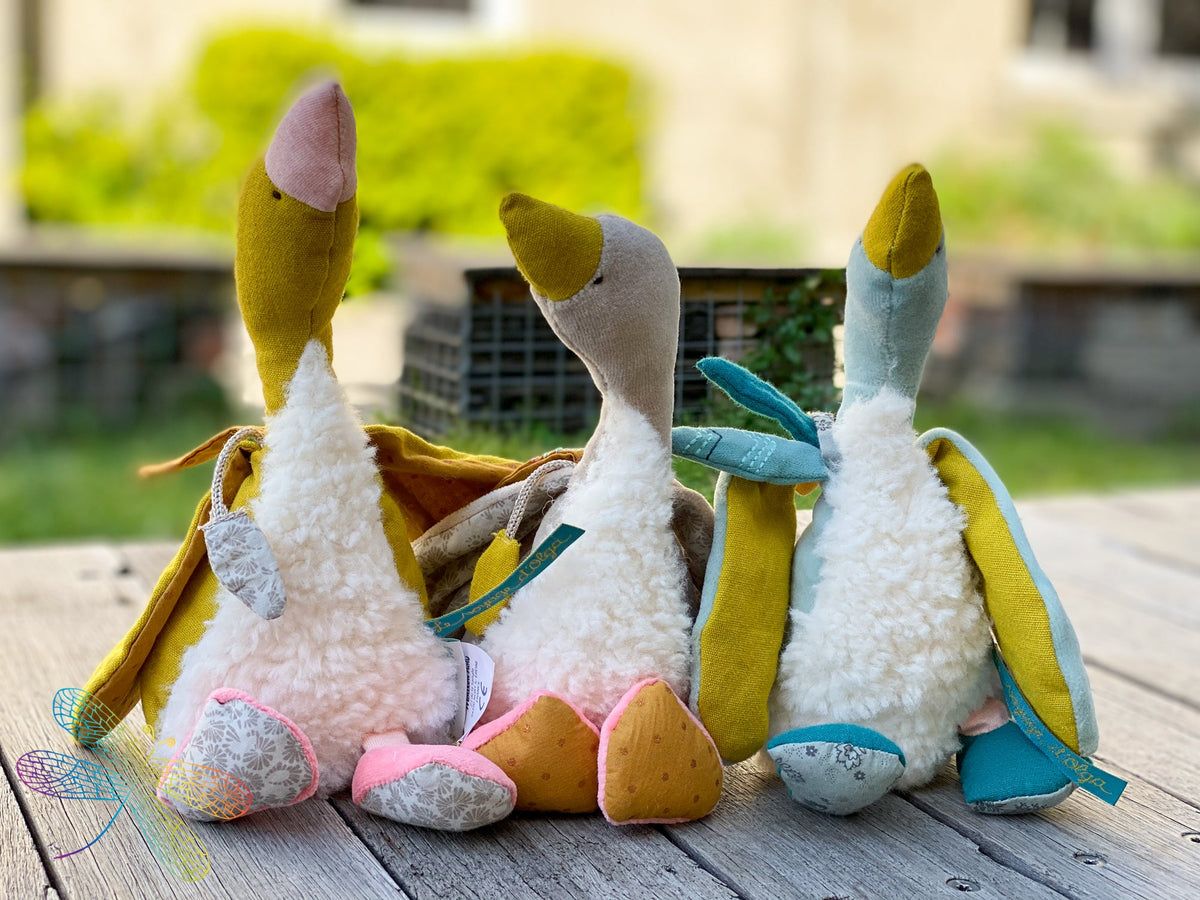  Moulin Roty Le Voyage D'Olga Plumette - (blue Goose) Soft Toy