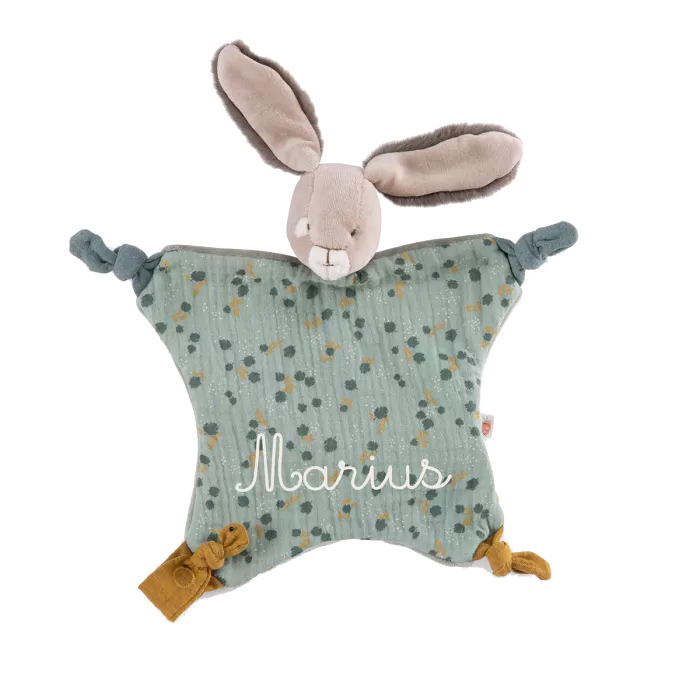 Moulin Roty Trois Petits Lapins-Sage Rabbit Comforter