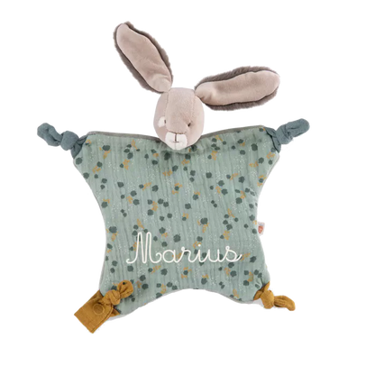 Moulin Roty Trois Petits Lapins-Sage Rabbit Comforter