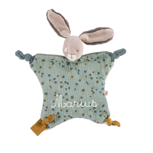 Moulin Roty Trois Petits Lapins-Sage Rabbit Comforter