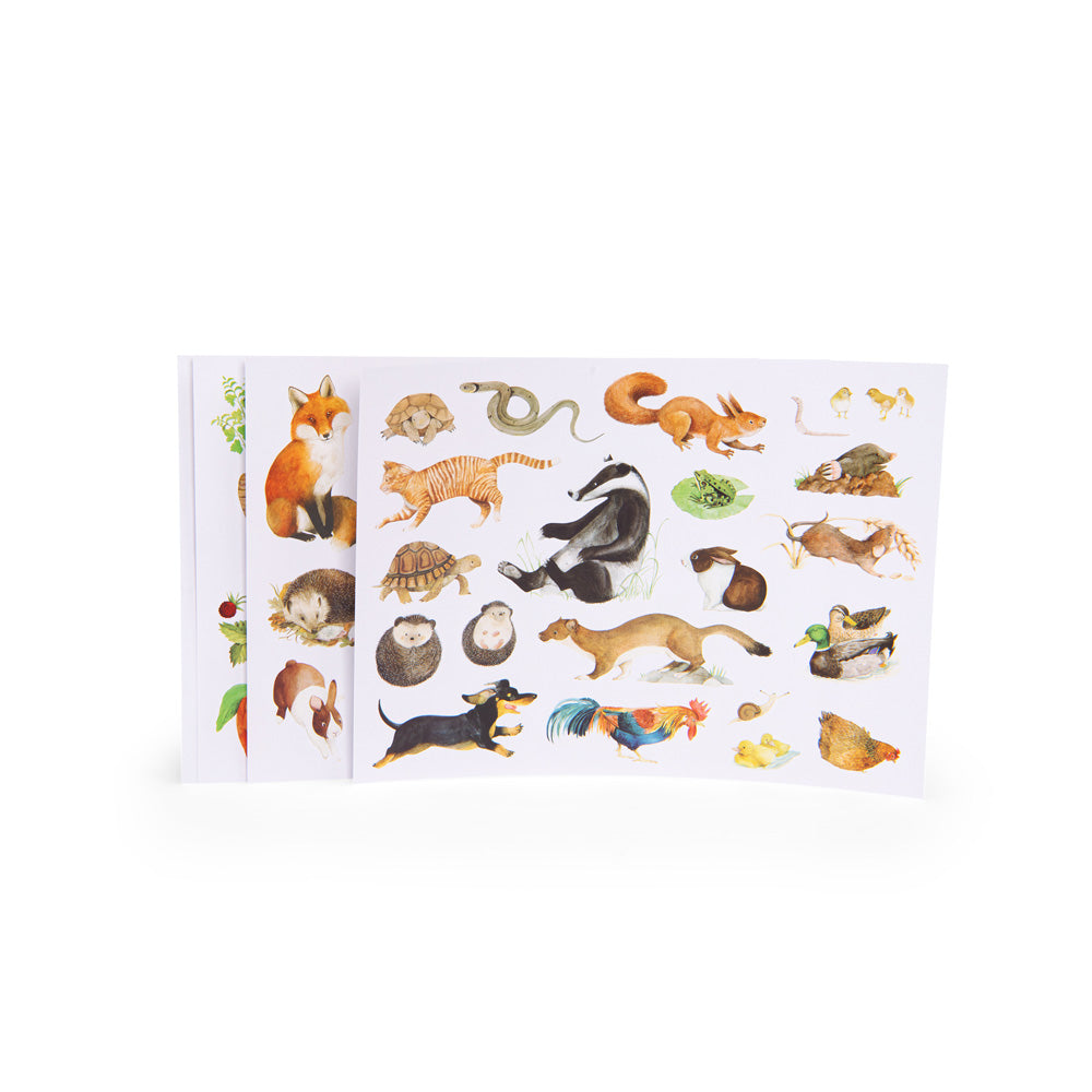  The Gardener's Garden Of The Mill - 100 Sticker Pack By Moulin Roty