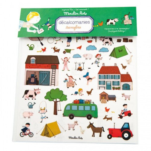  In The Country Aujourd’hui C’est Mercredi Transfers/ Decals- By Moulin Roty