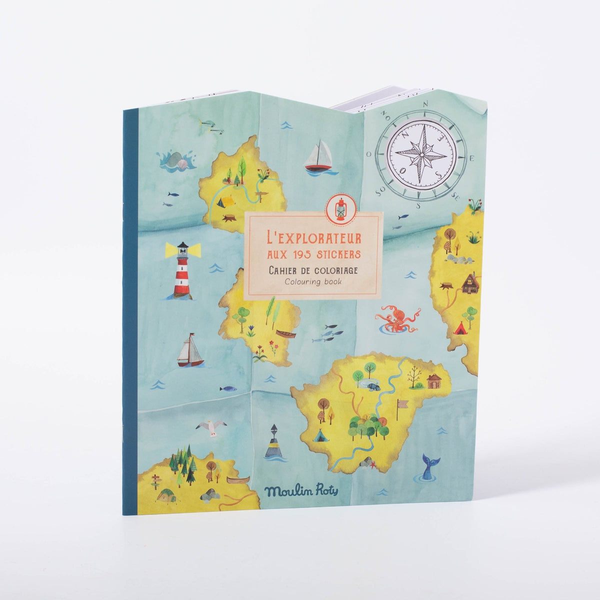Moulin Roty The Explorers Colouring And Sticker Book