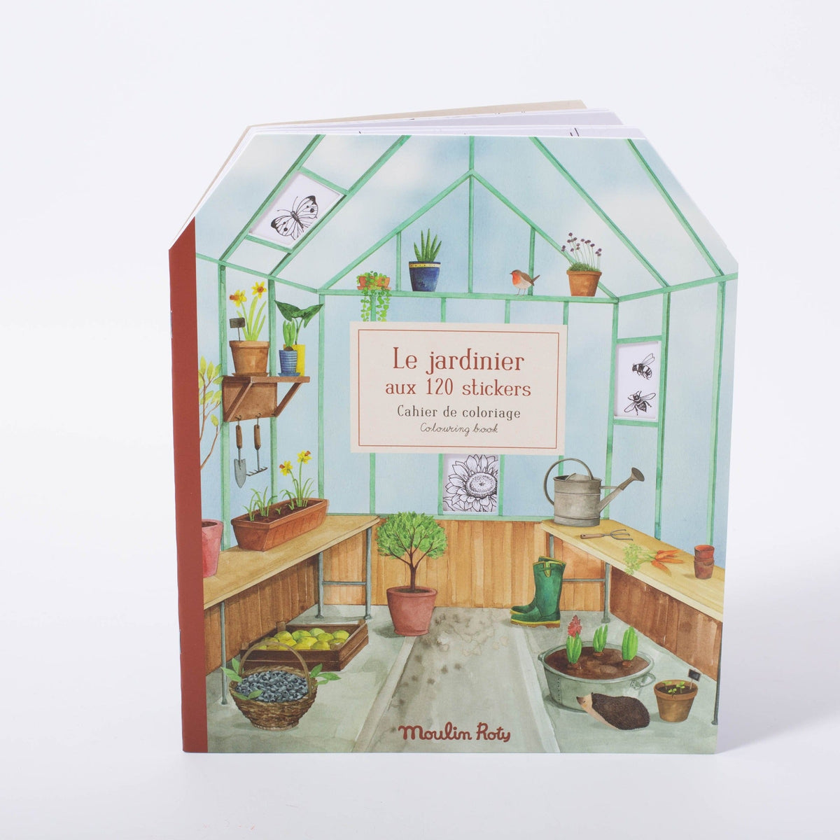 Moulin Roty The Gardener | Colouring And Sticker Book